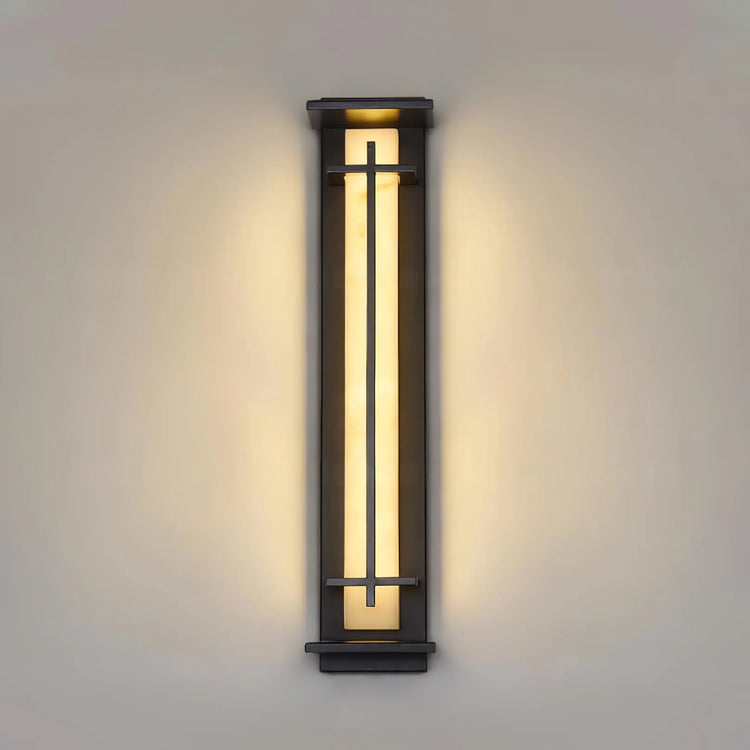 Retro Rectangular Frame Stainless Wall Light