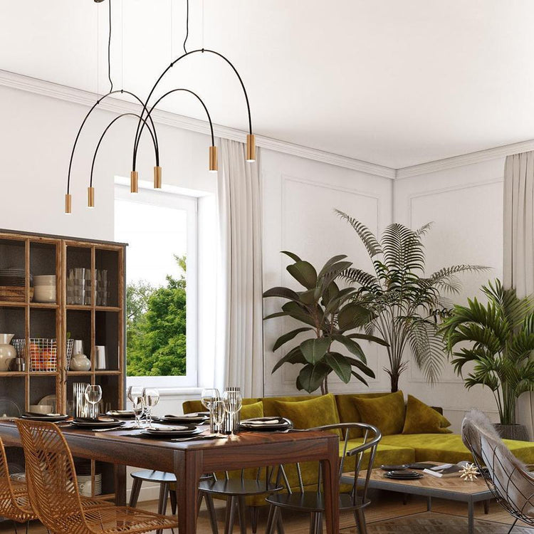 Minimalist Arc Iron Pendant Light