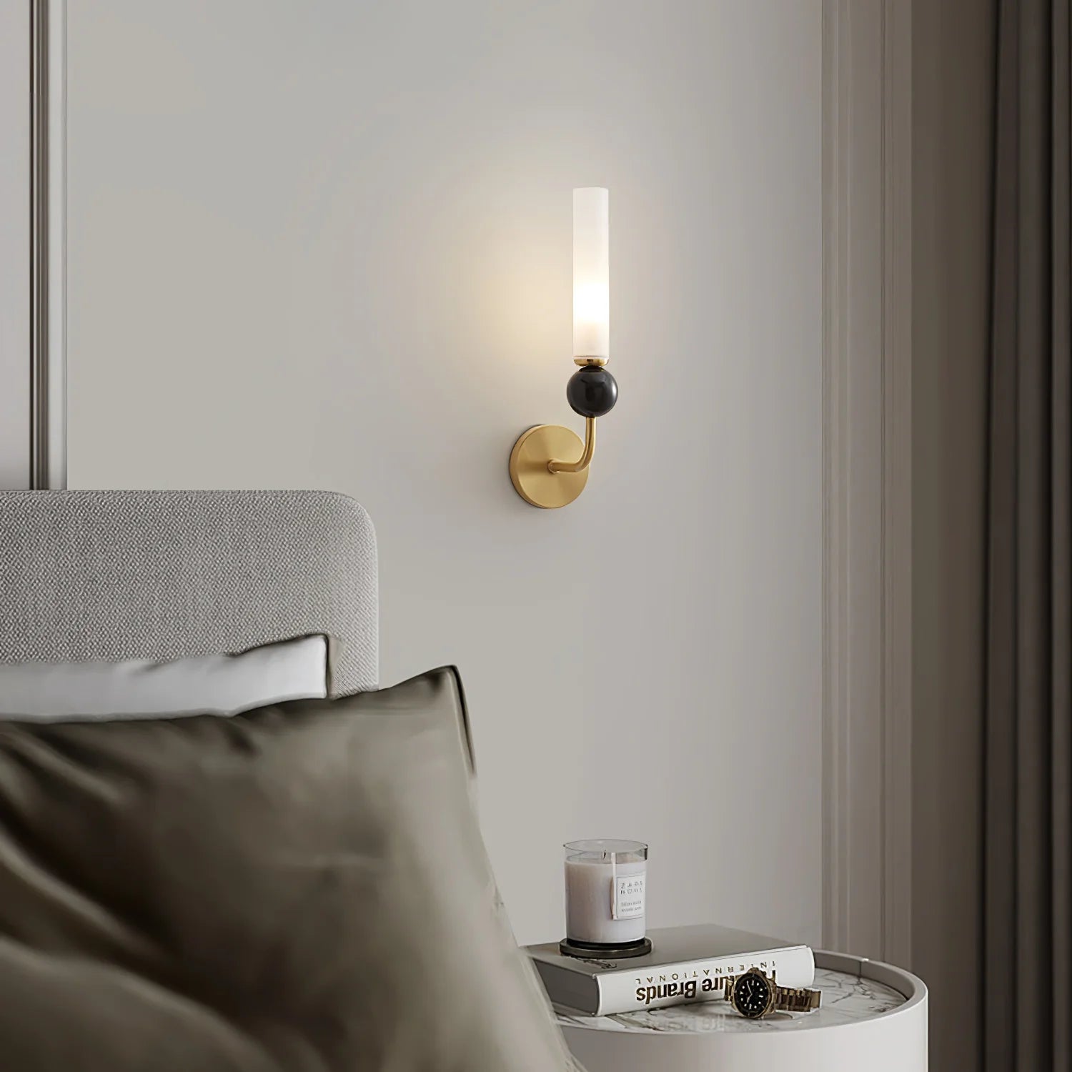 Classical Vertical Marble Wall Light