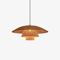 Boho Woven Sunhat Pendant Light