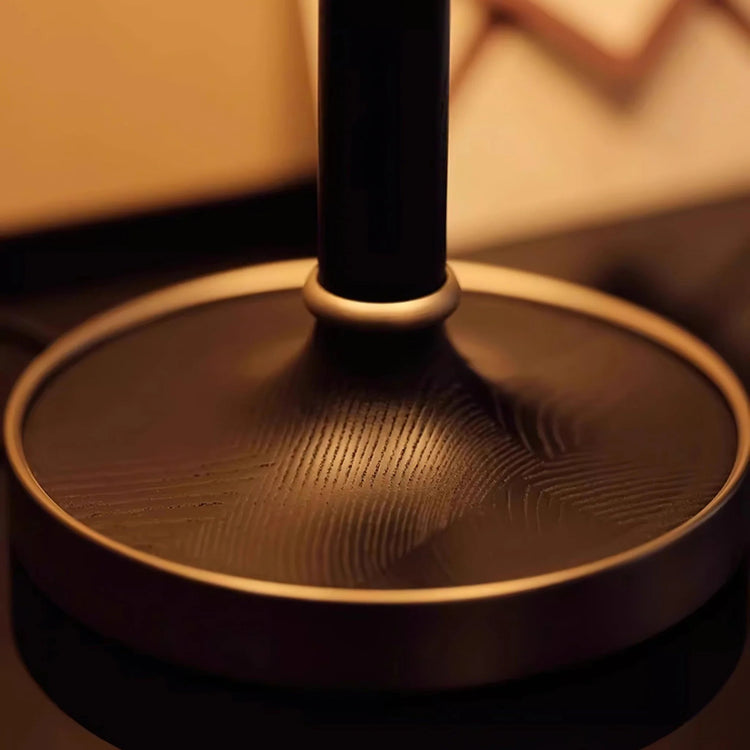 Retro Ribbed Dome stof bordlampe