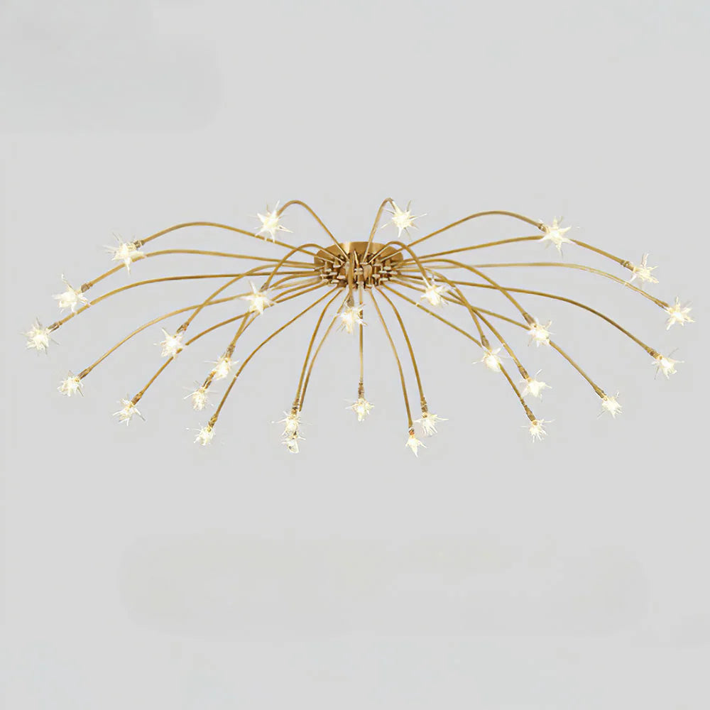 Opulent Star-Globe glass Ceiling Light