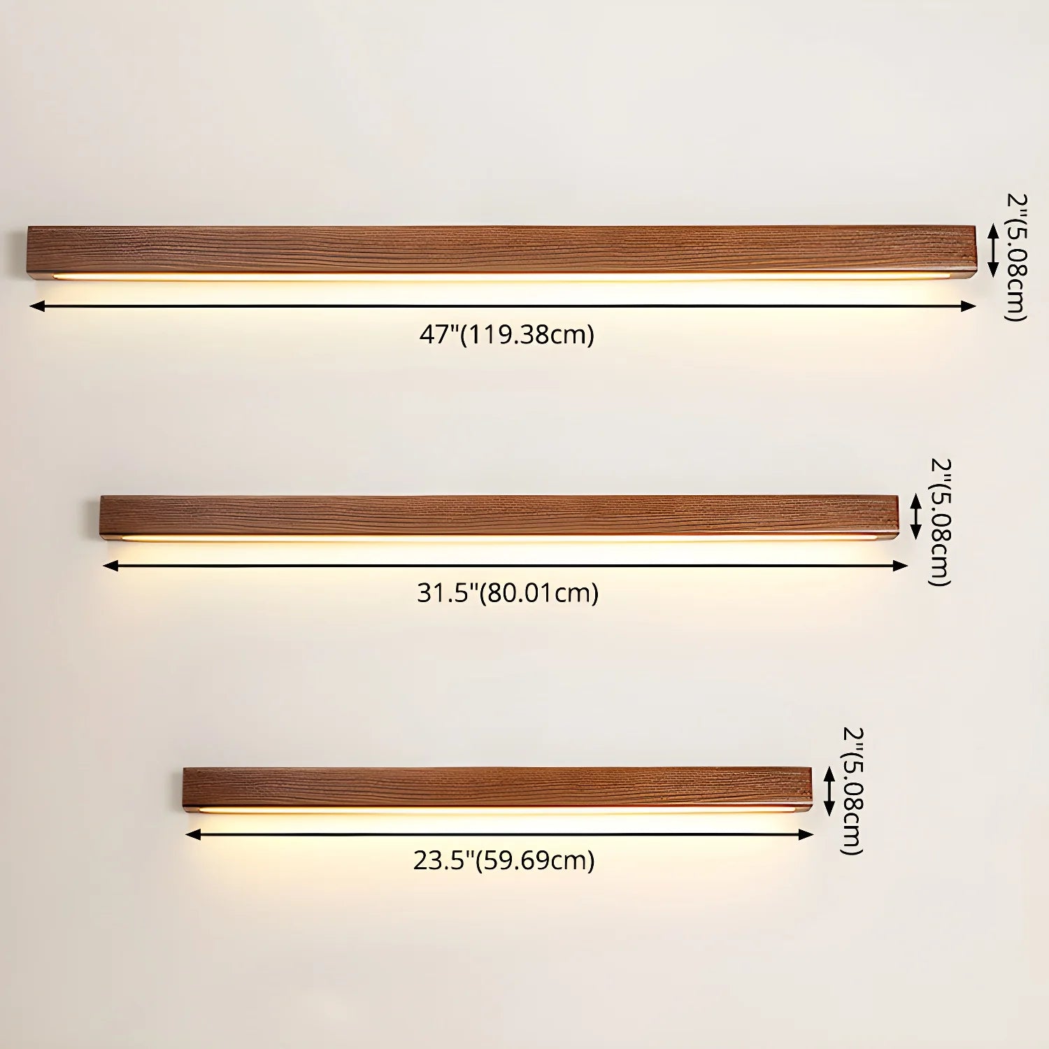 Lampada da parete contemporanea in legno Arlo