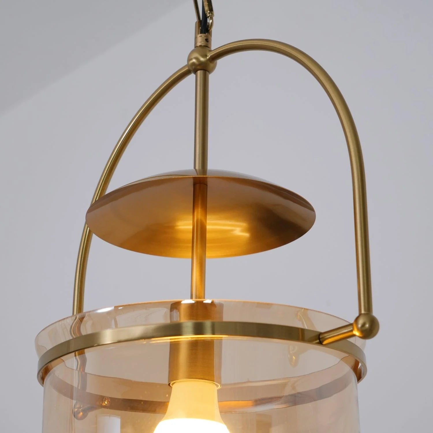 Lampe à Suspension Vintage en Verre