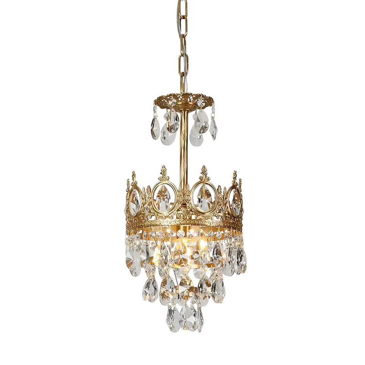 Retro Tiered Circular Crystal Chandelier