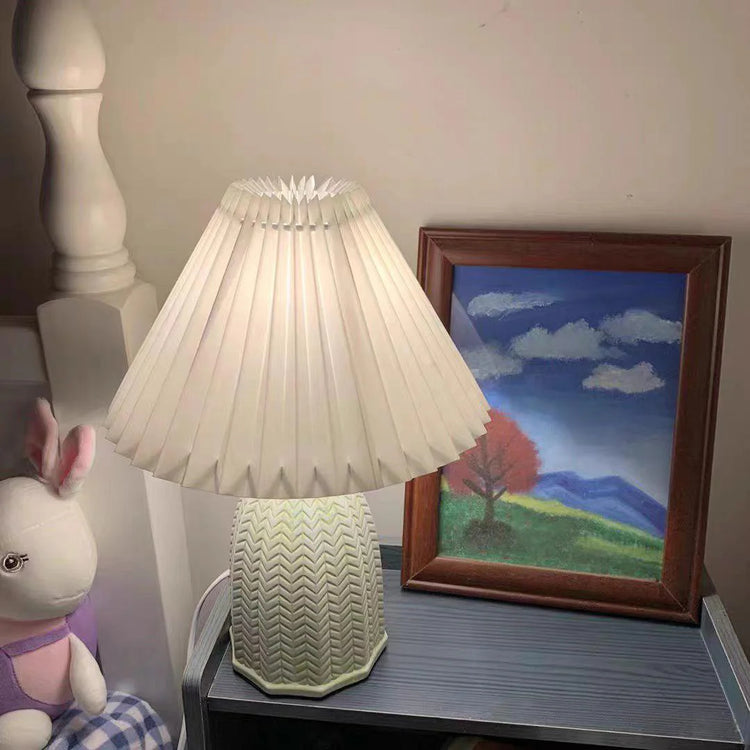 Retro Bell keramisk bordlampe