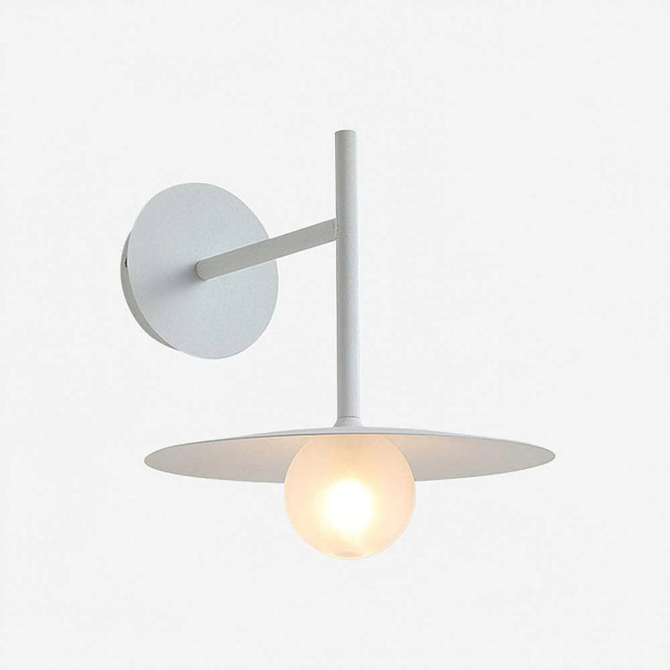 Moderne Disc Glas Væglampe