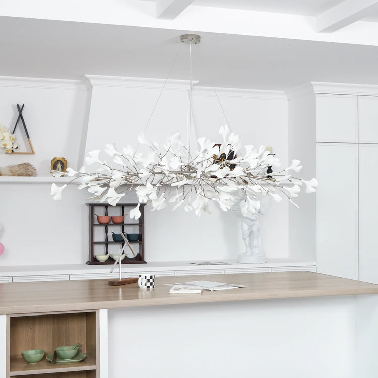 Chic FloraPetals Jade lysekrone