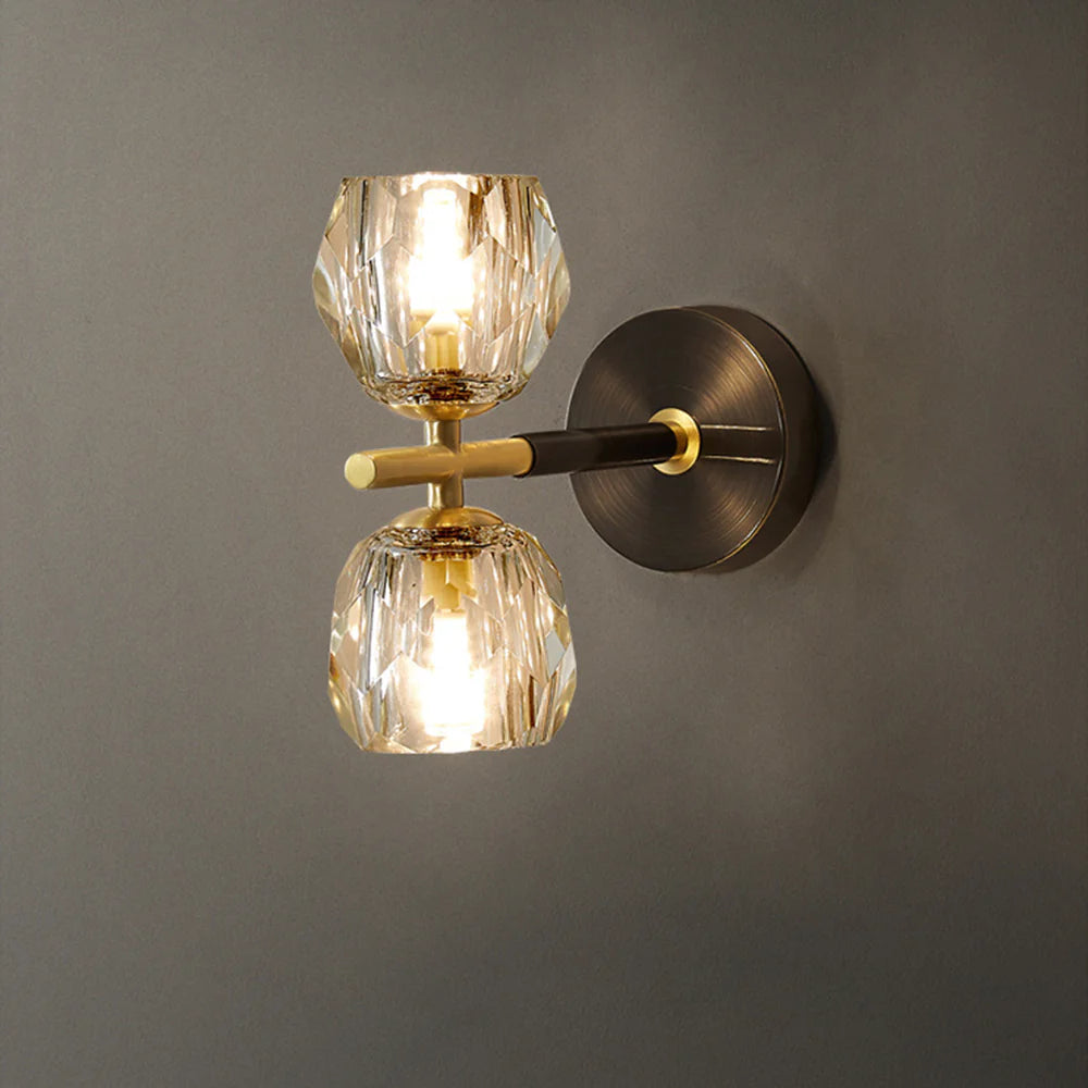 Elegant Copper Globe Wall Light