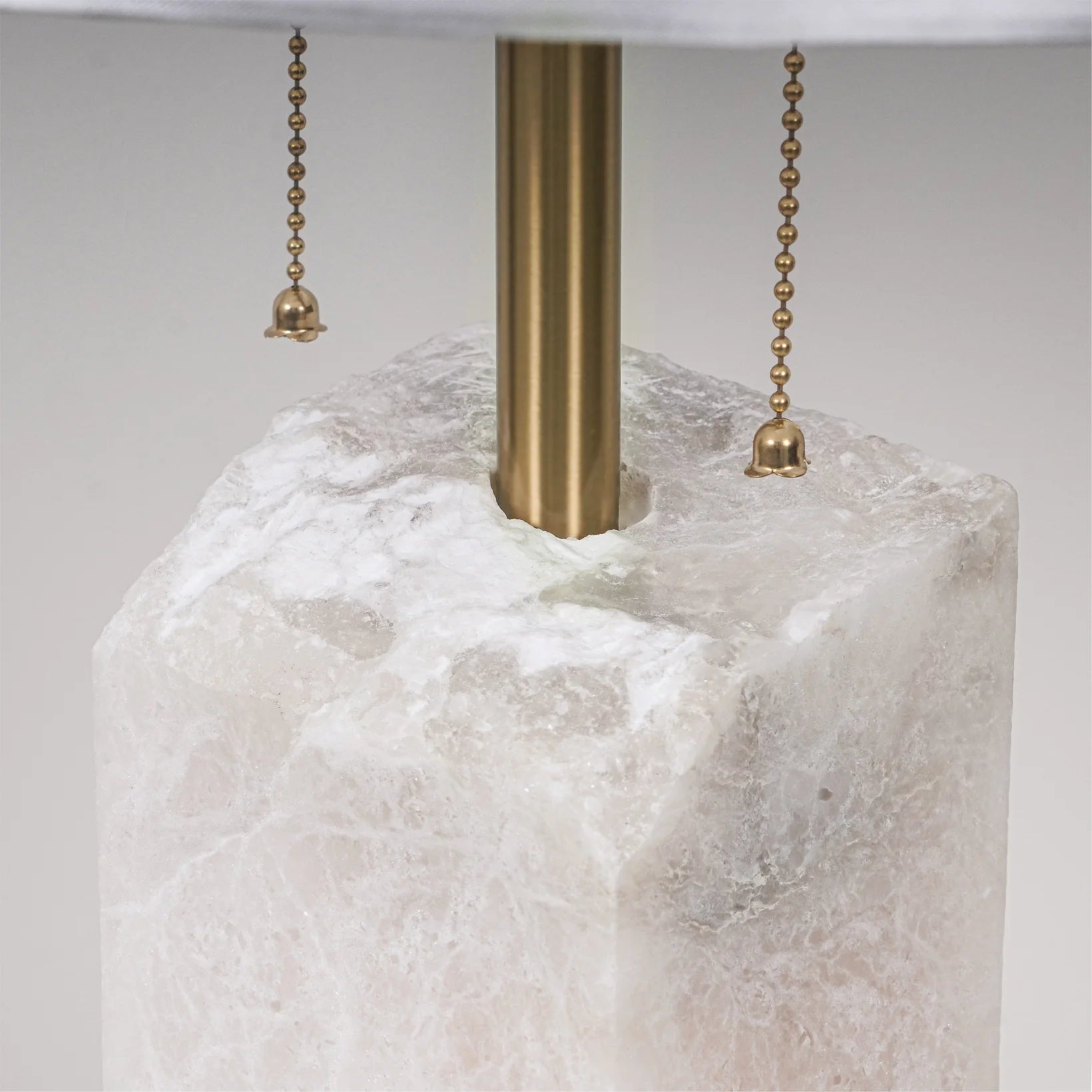 Modern Rectangular Alabaster Table Lamp