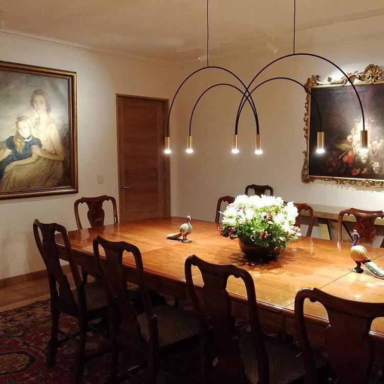 Minimalist Arc Iron Pendant Light