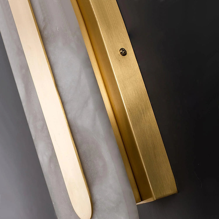 Vintage Discoid Alabaster Wall Light