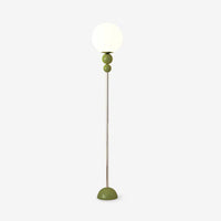 Minimalistisk kreativ blomsterknudcreme gulvlampe