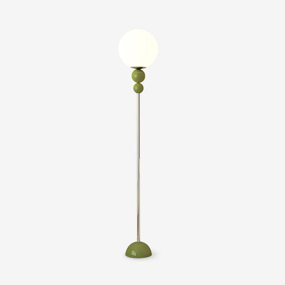Lampadaire crème minimaliste et créatif avec boutons de fleurs