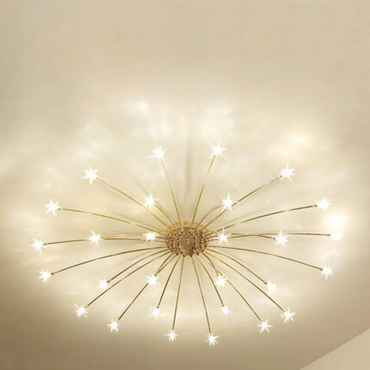 Opulent Star-Globe glass Ceiling Light
