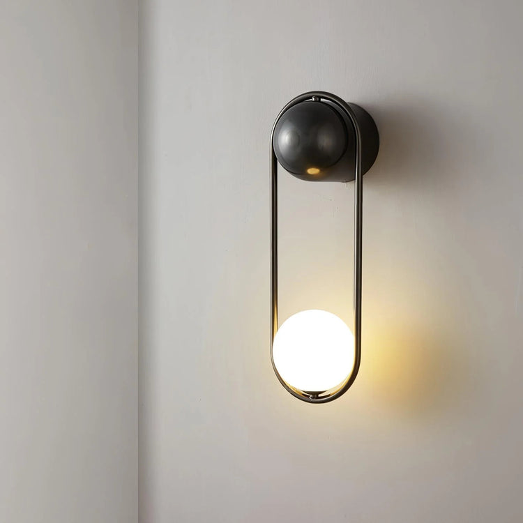 Stylish Elongated Oval Iron Wall Light