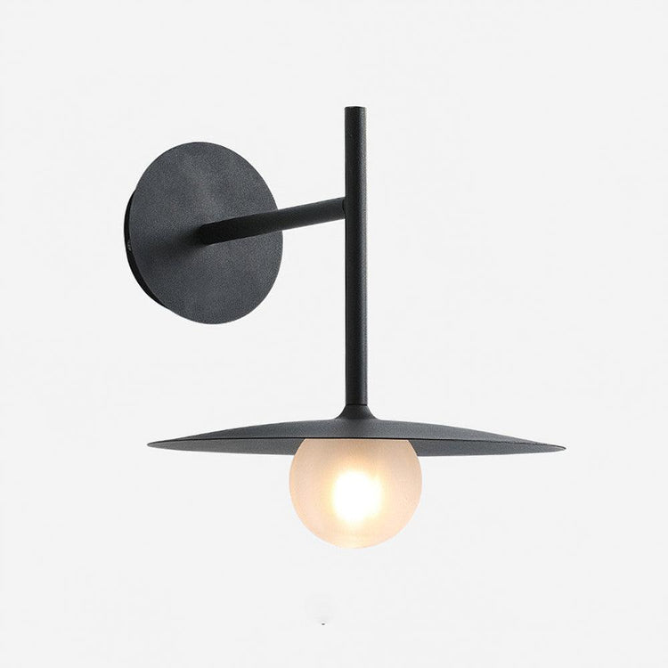 Moderne Disc Glas Væglampe
