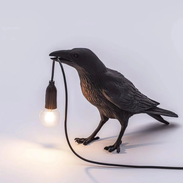 Trendy Crow Resin Bordlampe