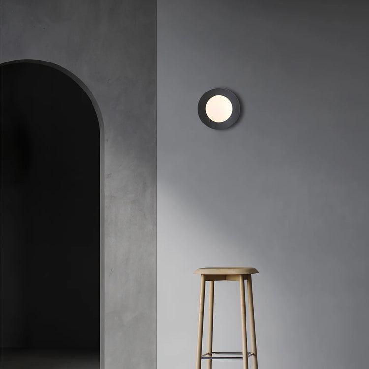 Moderne Cirkulær Ring Glas Væglampe