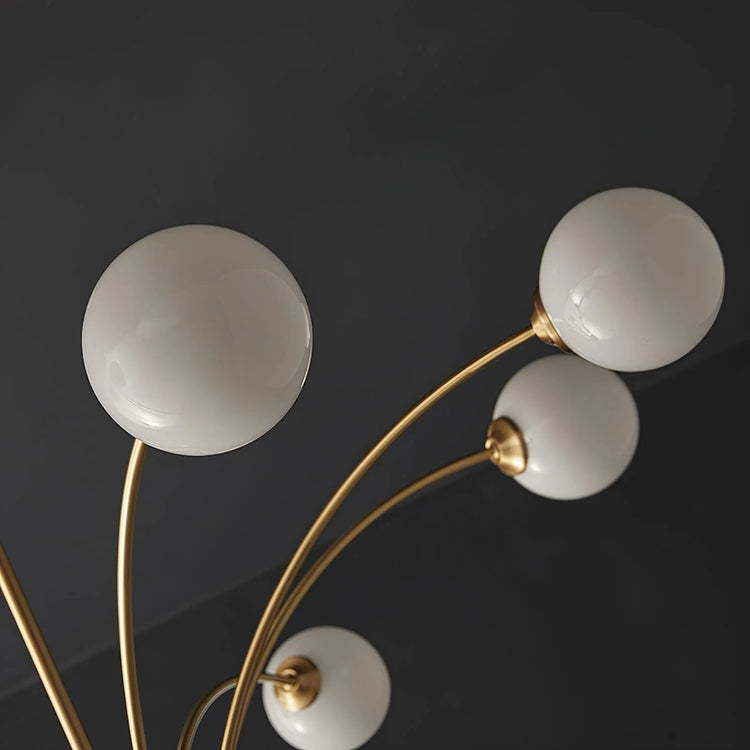 Moderne forgrenet mønster glaskugle lysekrone