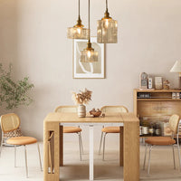 Glarefusion moderne retro glas pendellampe