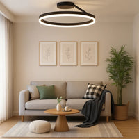 Moderne rund akryl loftslampe