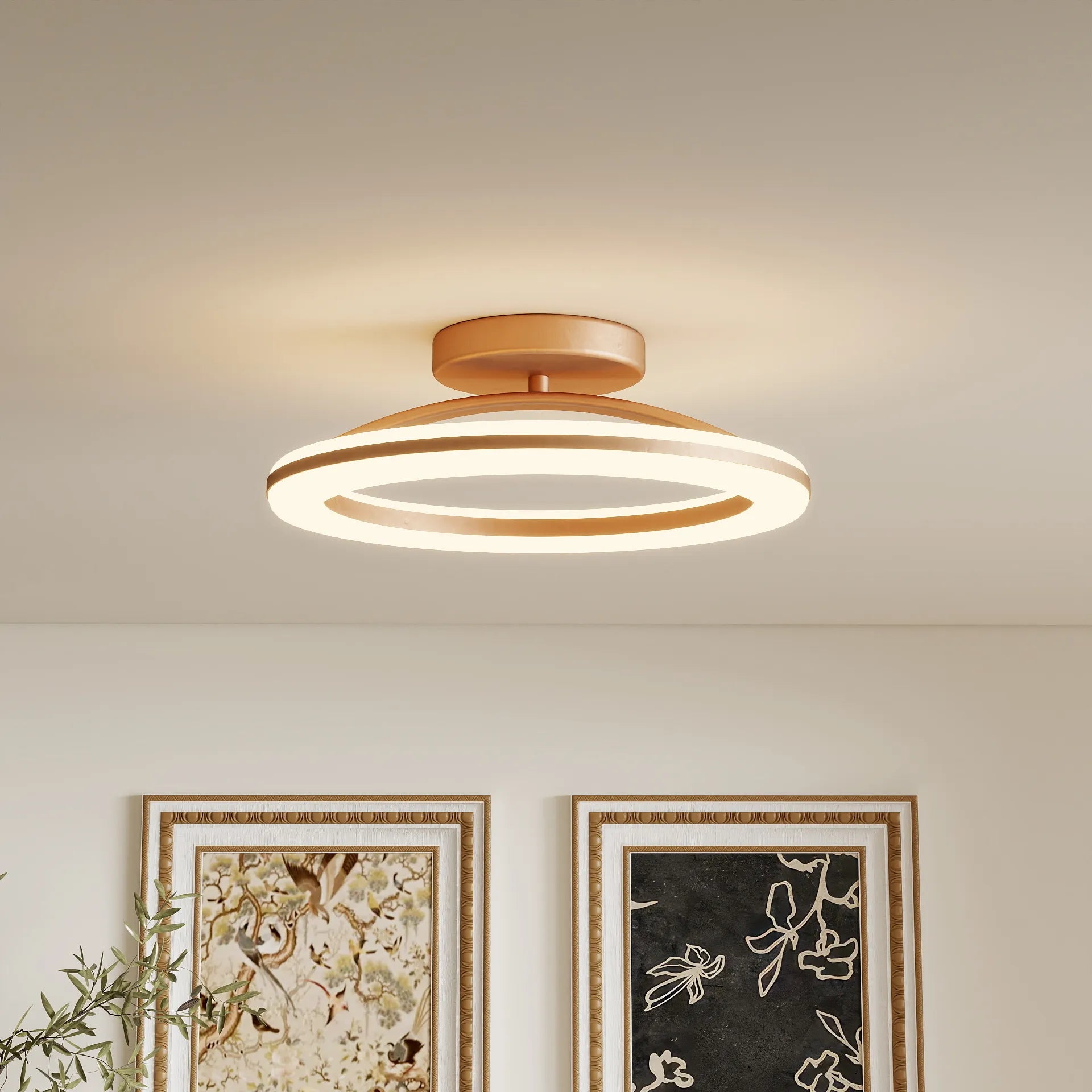 Plafonnier rond en fer moderne et chic