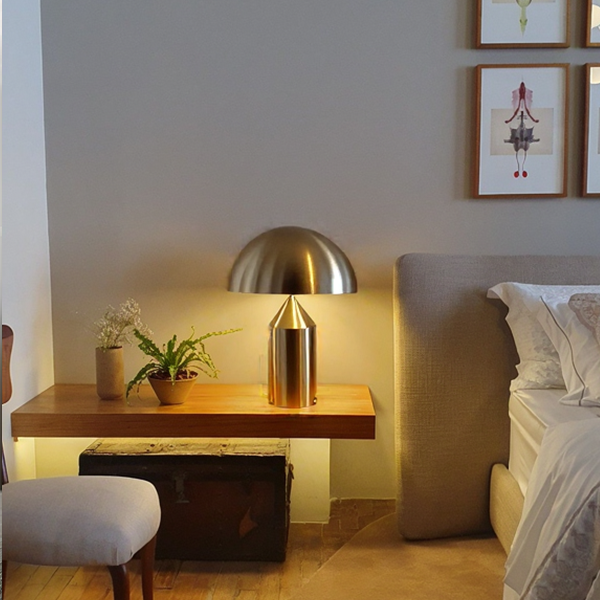 Glarefusion kreativ metalbord lampe