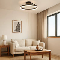 Moderne rund akryl loftslampe