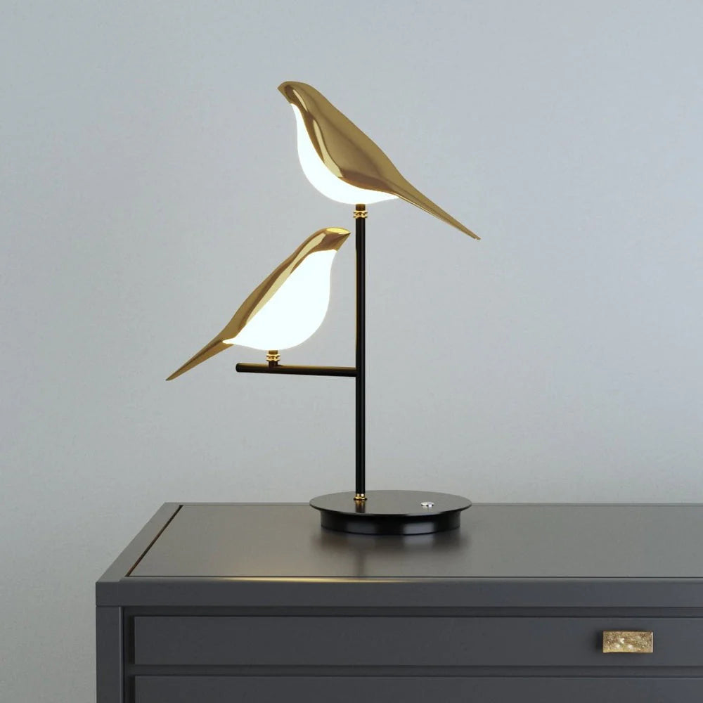 Glarefusion Chic Double Bird Table Lamp