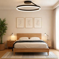 Moderne rund akryl loftslampe