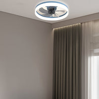 Skandinaviske flush Mount loftsventilatorer med LED -lys