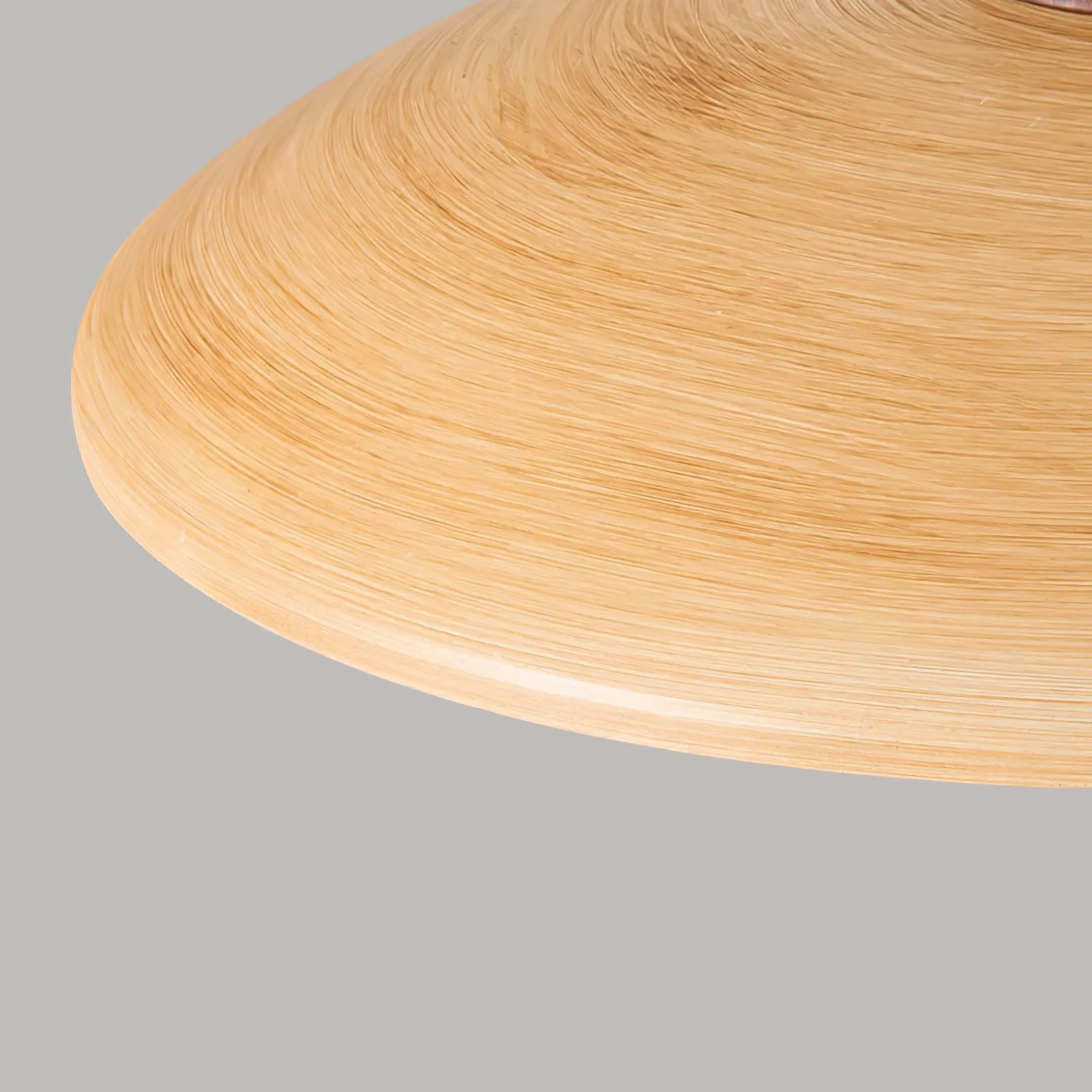 Plafonnier rond classique en bois