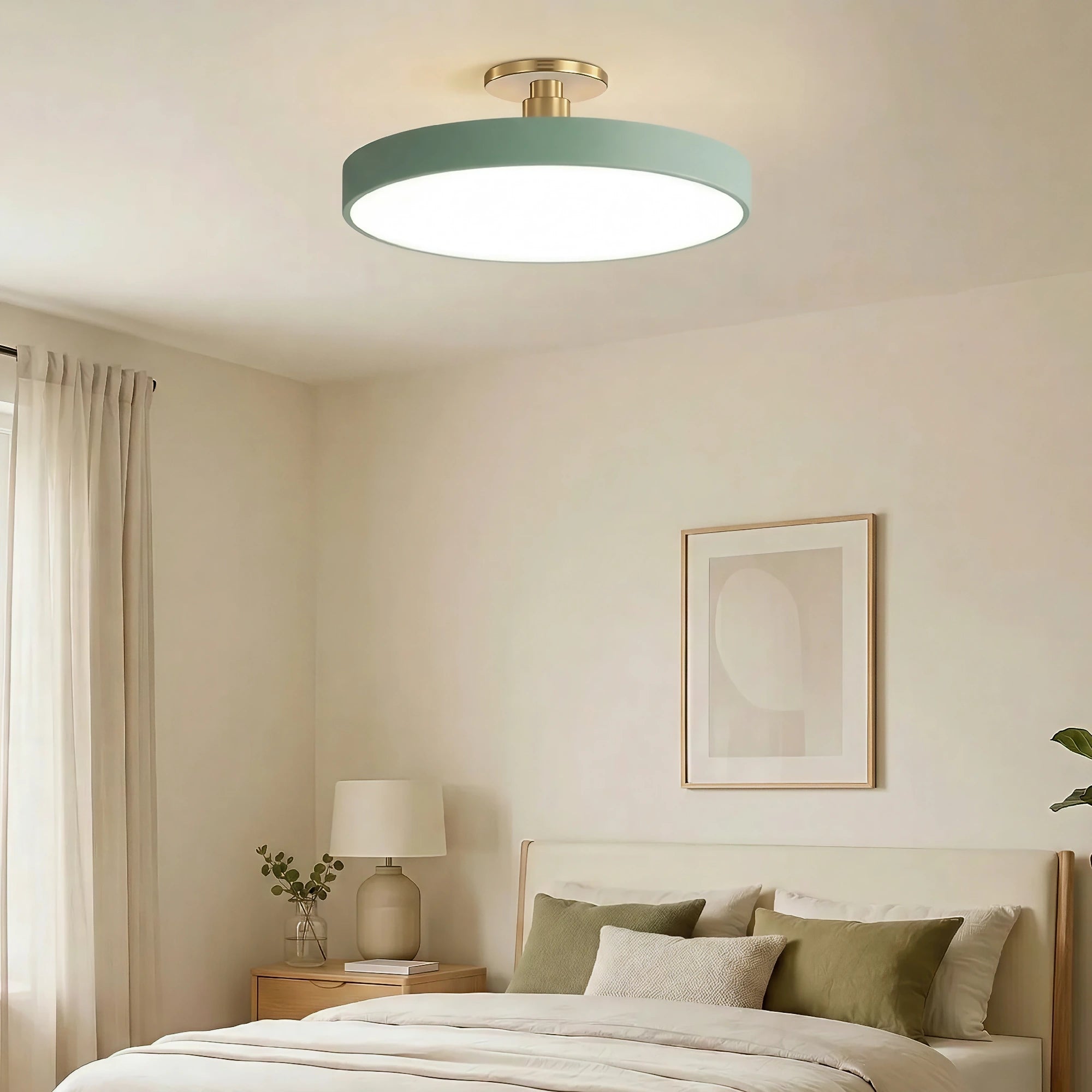 Nordic Round Flush Mount Ceiling Light