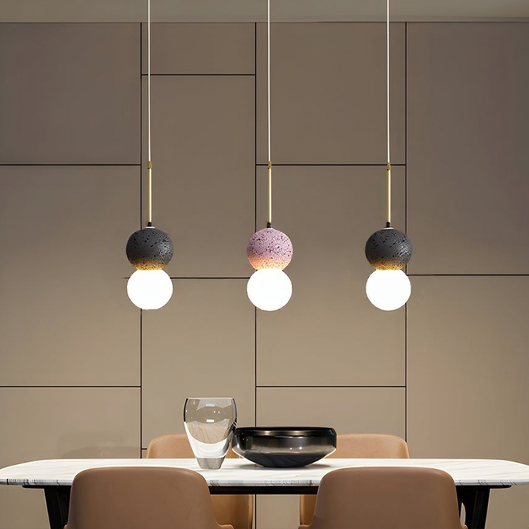 Glarefusion Nordic Modern Simple Terrazzo Lysekrone