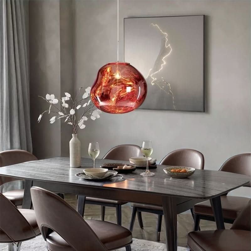 Lampada a sospensione Glarefusion Chic in vetro fuso