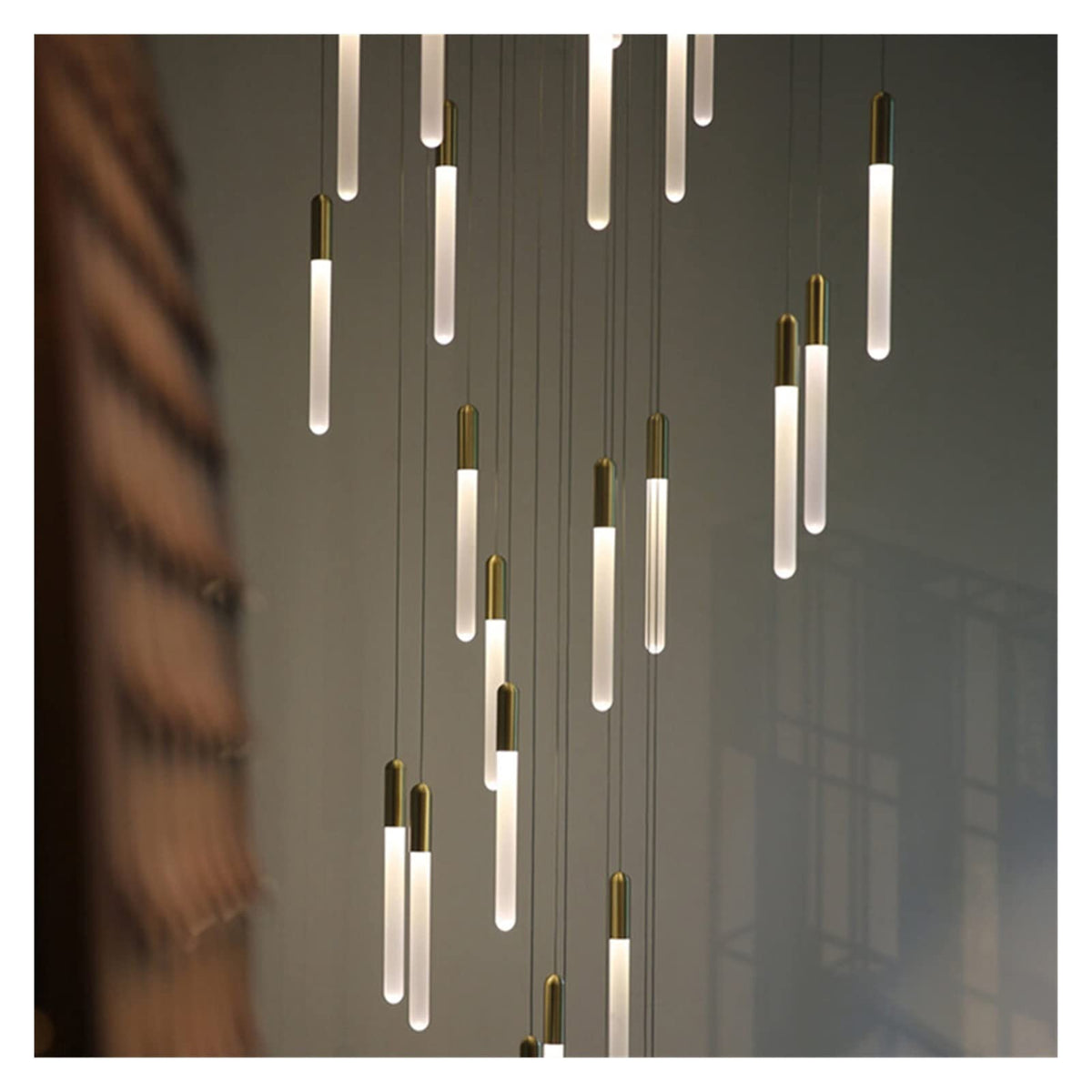 Moderne lange Rohrzylindrische Suspension Anhänger Licht