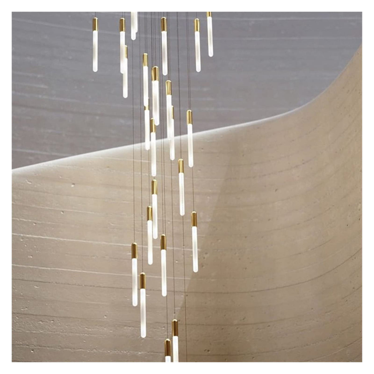 Moderne lange Rohrzylindrische Suspension Anhänger Licht