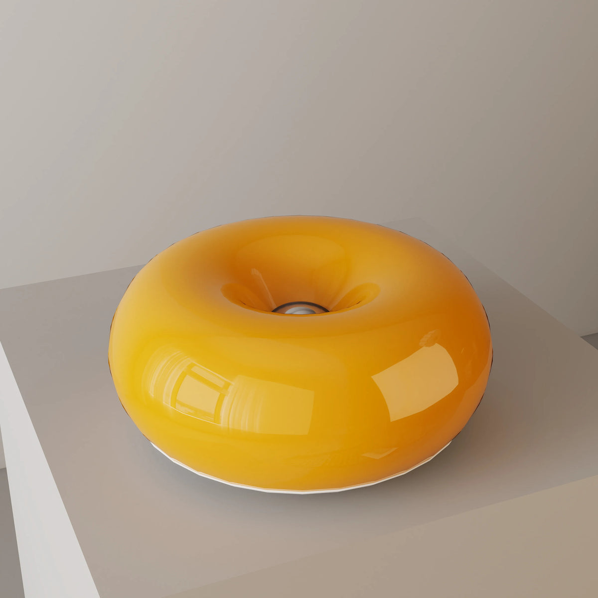 Modern Bauhaus Donut Table/Wall Lamp