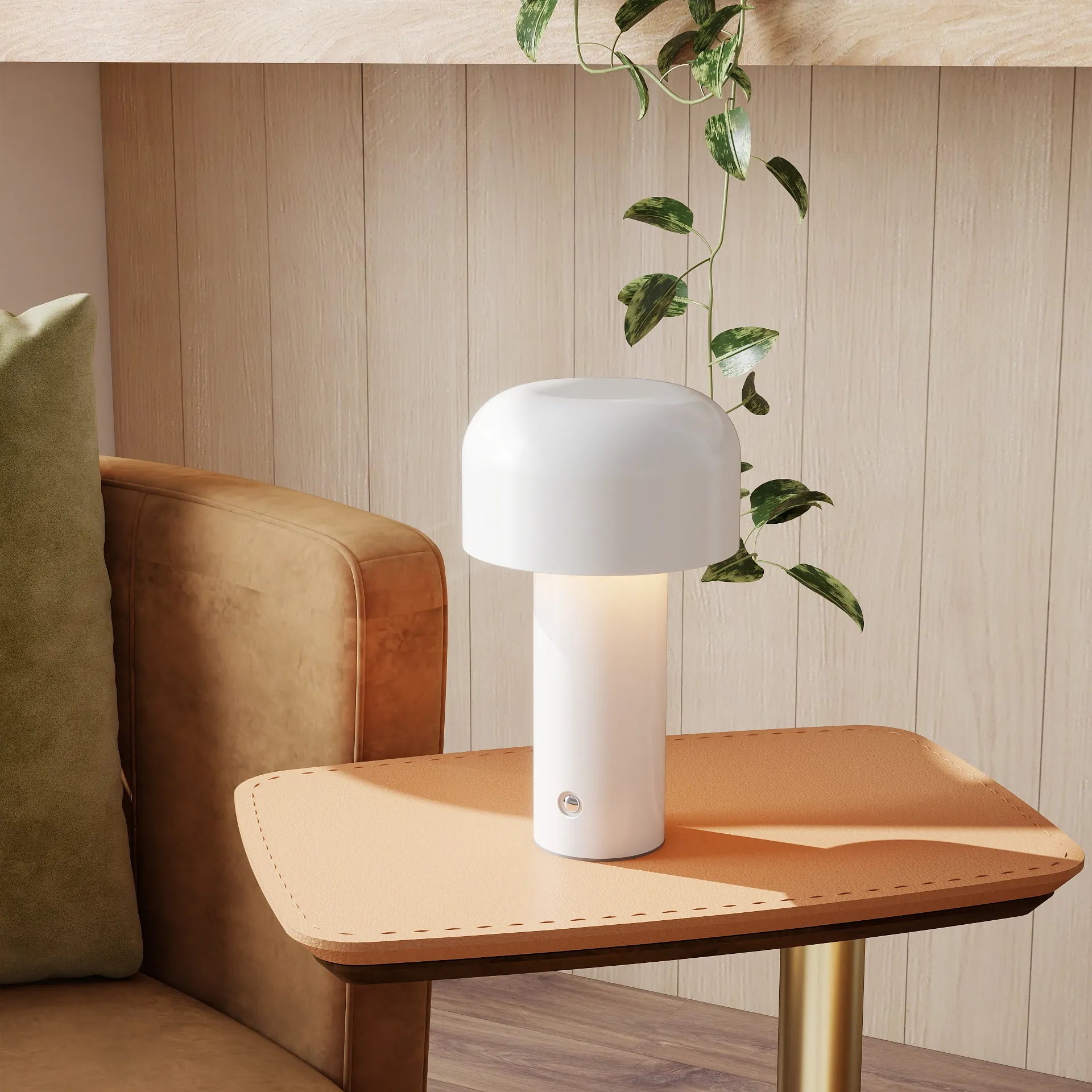 Lampada da tavolo creativa a forma di fungo semplice