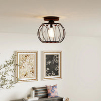 Moderne kreativ lanterneformet glasloftslampe