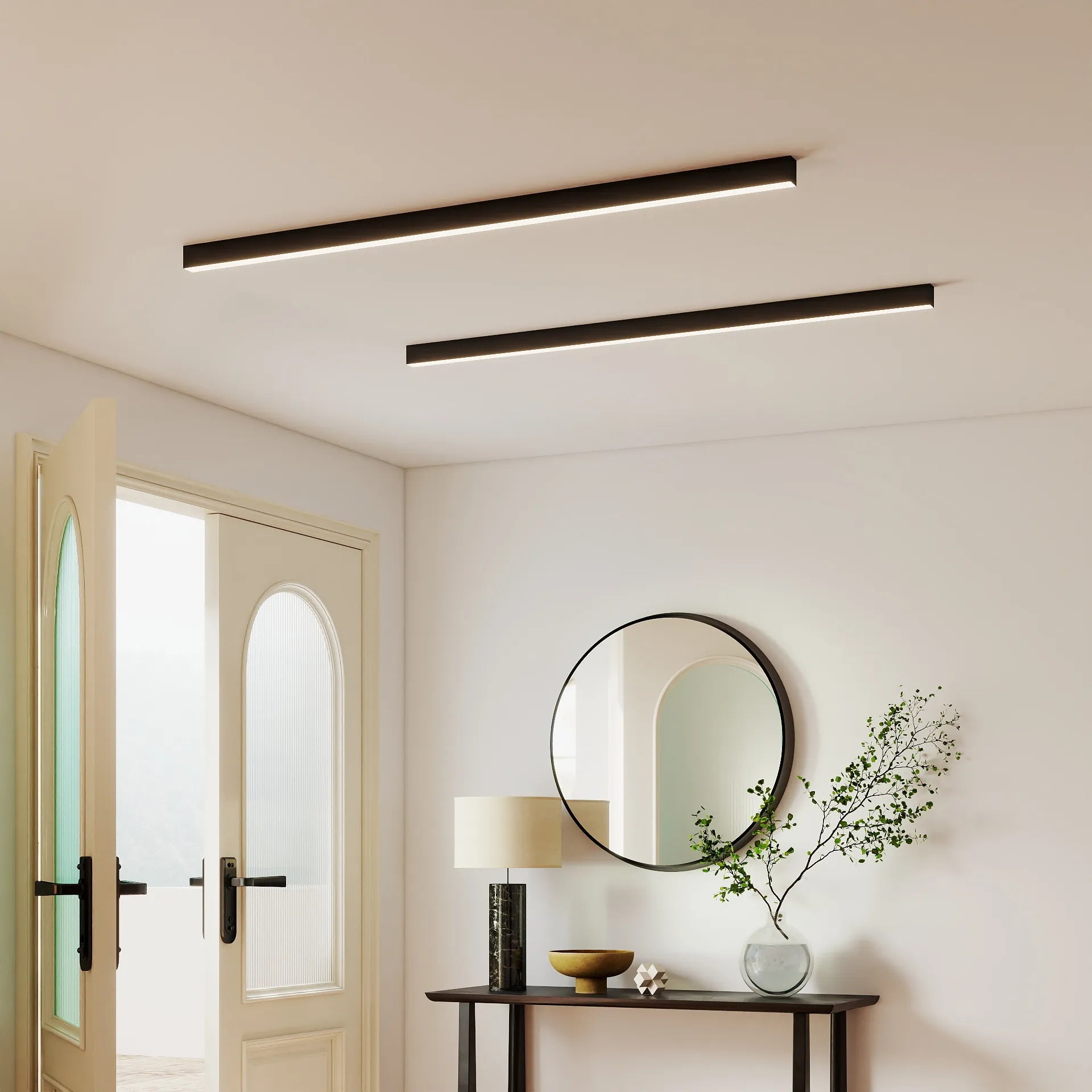 Plafonnier à bande LED nordique moderne
