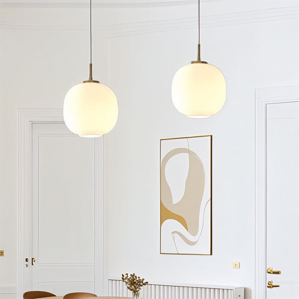 Modern Nordic Opal Glass Pendant Light