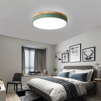 Chic Wood Flush-Mount Ceiling Light