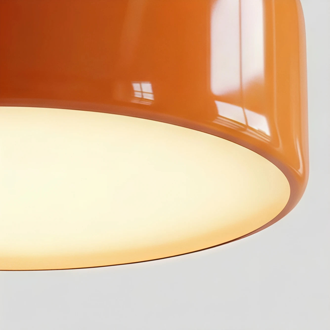 Lampe à Suspension Orange Bauhaus Vintage Moderne