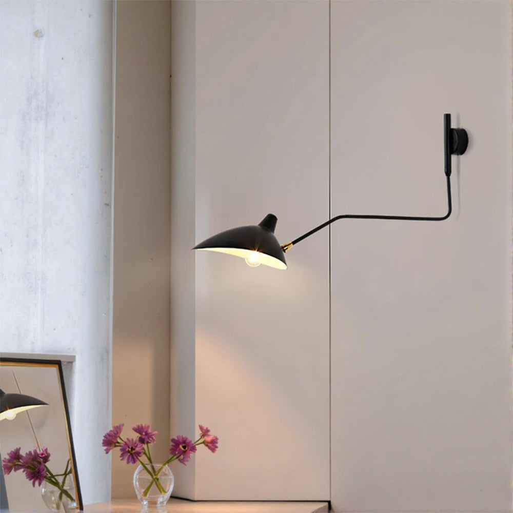 Elegante lampada da parete a doppia testa