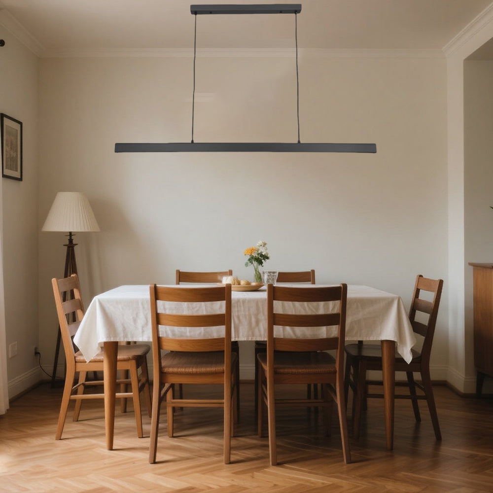 Moderno lampadario a strisce lunghe minimaliste