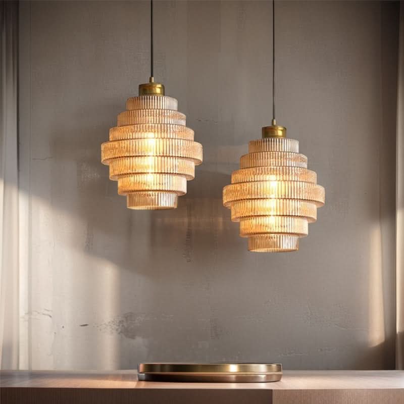 Lampada a sospensione moderna in vetro creativo Glarefusion