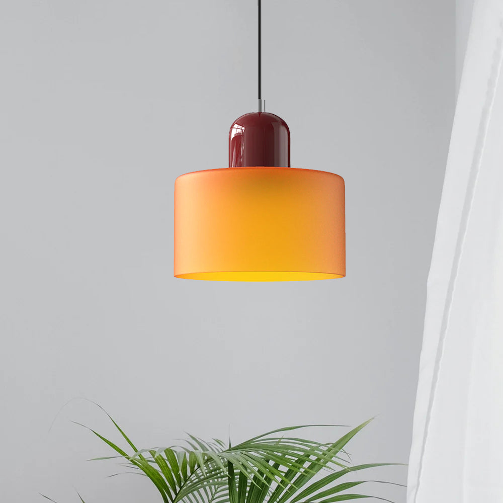 Glarefusion modern enkel cylindrig ljuskrona