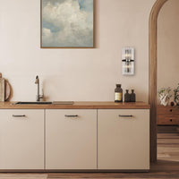 Moderne chic rustfrit stål luksuriøst væglys